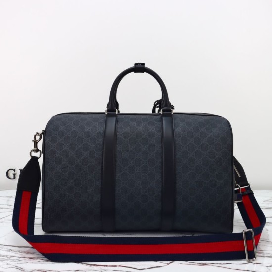 Gucci Men GG Supreme Duffle Bag 792074 Nero
