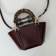 Gucci Mini bamboo top handle tote borse 805832 Rosso