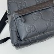 Gucci Zaino medio jumbo GG da uomo 819065 Nero