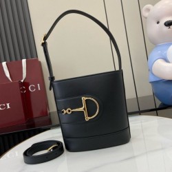 Riproduzione Fedele Qualità superiore replica a secchiello mini Gucci 73 833665 Nera imitazioni