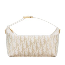 Riproduzione Fedele Dior Medium DiorTravel Nomad Pouch Cream imitazioni