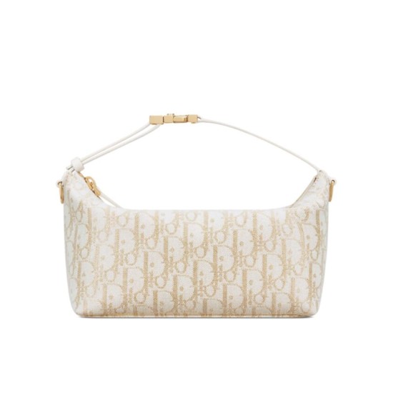 Riproduzione Fedele Dior Medium DiorTravel Nomad Pouch Cream imitazioni