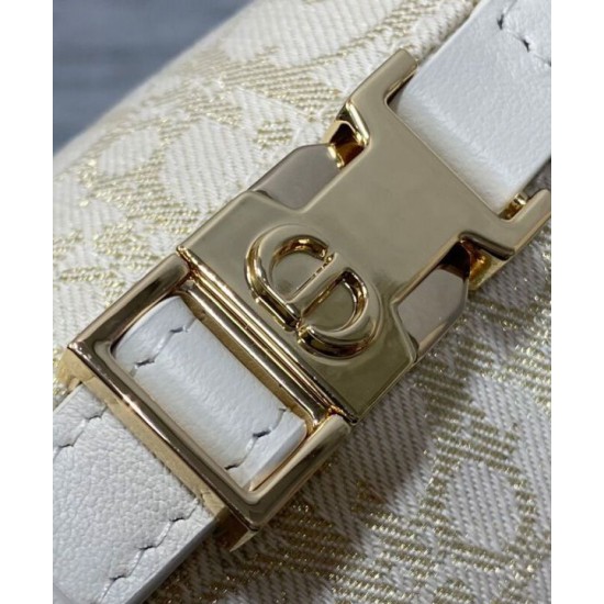 Riproduzione Fedele Dior Medium DiorTravel Nomad Pouch Cream imitazioni