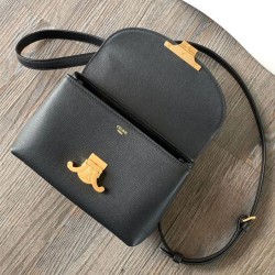 Qualità Specchio Replica Borsa Celine Teen Nino Shiny Vitello Nero Riproduzione Fedele Borsa Celine Teen Nino Shiny Vitello Nero imitazioni