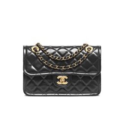 Riproduzione Fedele Dettagli perfetti Chanel Flap Bag AS5225 Nero imitazioni