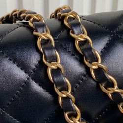 Qualità Specchio Replica Dettagli perfetti Chanel Flap Bag AS5225 Nero Riproduzione Fedele Dettagli perfetti Chanel Flap Bag AS5225 Nero imitazioni