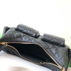 Qualità Specchio Replica Borsa Chanel Maxi Hobo AS5302 Nero Riproduzione Fedele Borsa Chanel Maxi Hobo AS5302 Nero imitazioni