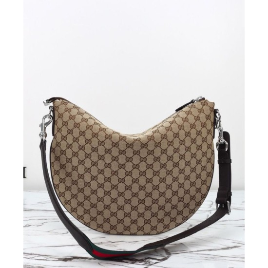 Riproduzione Fedele Borse Imitazioni a tracolla media Gucci B 817420 Caffè imitazioni