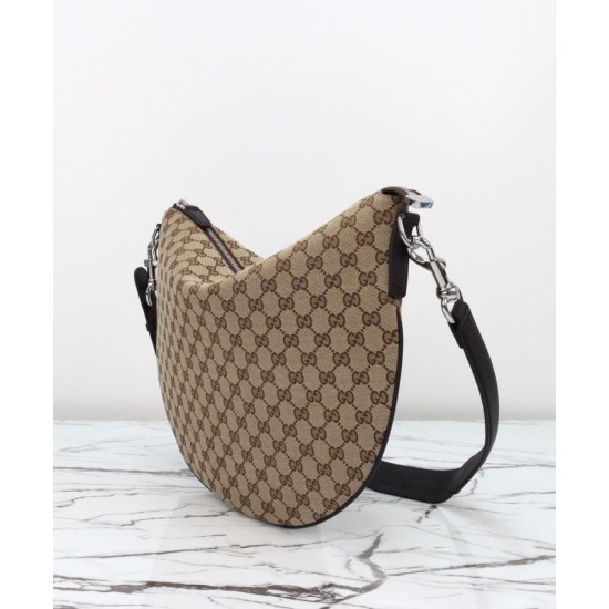 Riproduzione Fedele Borse Imitazioni a tracolla media Gucci B 817420 Caffè imitazioni