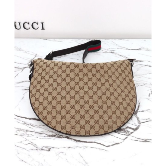 Riproduzione Fedele Borse Imitazioni a tracolla media Gucci B 817420 Caffè imitazioni