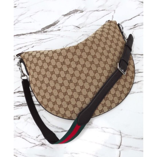 Riproduzione Fedele Borse Imitazioni a tracolla media Gucci B 817420 Caffè imitazioni