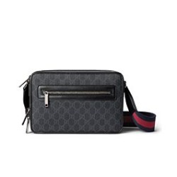 Riproduzione Fedele Borsa a tracolla media Gucci GG 822072 Nero imitazioni