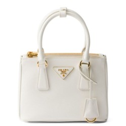 Riproduzione Fedele Borse Replica Mini/Media Galleria Saffiano Prada 1BA906 Bianco imitazioni