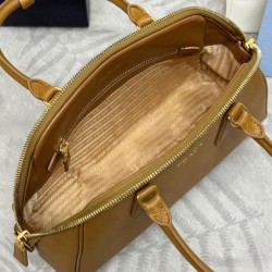 Qualità Specchio Replica Imitazione Borsa Prada Media Saffiano 1BG537 Caffè Riproduzione Fedele Imitazione Borsa Prada Media Saffiano 1BG537 Caffè imitazioni