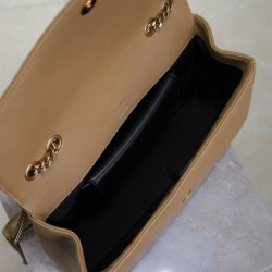 Qualità Specchio Replica Imitazioni borse griffate YSL Saint Laurent Loulou Media Matelasse Albicocca Riproduzione Fedele Imitazioni borse griffate YSL Saint Laurent Loulou Media Matelasse Albicocca imitazioni