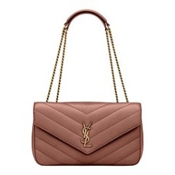 Riproduzione Fedele Borse Replica YSL Saint Laurent Loulou Media Matelasse Rosa imitazioni
