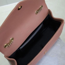 Riproduzione Fedele Borse Replica YSL Saint Laurent Loulou Media Matelasse Rosa imitazioni