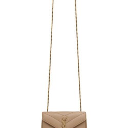 Qualità Specchio Replica Dettagli perfetti Mini borsa YSL Saint Laurent Loulou Albicocca Riproduzione Fedele Dettagli perfetti Mini borsa YSL Saint Laurent Loulou Albicocca imitazioni