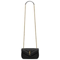 Qualità Specchio Replica Qualità superiore replica mini YSL Saint Laurent Loulou Nera Riproduzione Fedele Qualità superiore replica mini YSL Saint Laurent Loulou Nera imitazioni