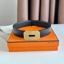 Riproduzione Fedele Qualità superiore replica Hermes Neo Cintura Reversibile 32MM Nero Clemence imitazioni