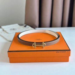 Qualità Specchio Replica Hermes Gamma 13mm Cintura Epsom Taupe Swift Bianco Riproduzione Fedele Hermes Gamma 13mm Cintura Epsom Taupe Swift Bianco imitazioni
