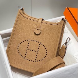 Riproduzione Fedele Hermes Evelyne III TPM Mini Bag Marrone Clemence imitazioni