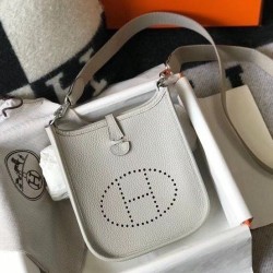 Riproduzione Fedele Hermes Evelyne III TPM Mini Bag Grigio Clemence imitazioni