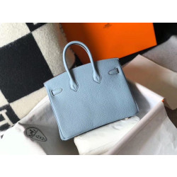 Hermes Birkin 25cm 30cm 35cm Borse Replica Alta Qualità Blu Clemence