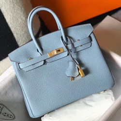 Hermes Birkin 25cm 30cm 35cm Borse Replica Alta Qualità Blu Clemence