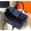Hermes Birkin 30cm Borsa Clemence Blu Scuro Hermes Birkin 30cm Borsa Clemence Blu Scuro
