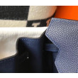 Hermes Birkin 30cm Borsa Clemence Blu Scuro Hermes Birkin 30cm Borsa Clemence Blu Scuro
