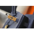 Hermes Birkin 30cm Borsa Clemence Blu Scuro Hermes Birkin 30cm Borsa Clemence Blu Scuro