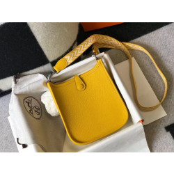 Hermes Evelyne III TPM Mini Bag Arancione Clemence