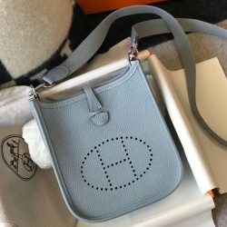 Hermes Evelyne III TPM Mini Bag Blu Clemence