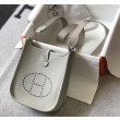 Hermes Evelyne III TPM Mini Bag Grigio Clemence
