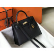 Hermes Kelly Borse Firmate Replica Sellier 25 cm Epsom Nero Hermes Kelly Borse Firmate Replica Sellier 25 cm Epsom Nero