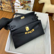Hermes Kelly Elan Borsa fatta a mano Nero Hermes Kelly Elan Borsa fatta a mano Nero