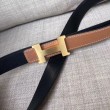 Hermes Mini Constance 24mm Cintura Reversibile Nero/Oro