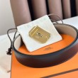 Qualità superiore replica Hermes Neo Cintura Reversibile 32MM Grigio/Nero Clemence