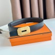Qualità superiore replica Hermes Neo Cintura Reversibile 32MM Nero Clemence