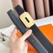 Qualità superiore replica Hermes Neo Cintura Reversibile 32MM Nero Clemence