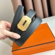 Qualità superiore replica Hermes Neo Cintura Reversibile 32MM Nero Clemence