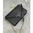 Imitazione Borsa a tracolla in saffiano Prada Nera