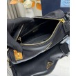 Imitazione Borse Replica a tracolla media Prada in Re-Nylon Con lucchetto 1BC233 Nero