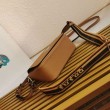 Imitazione Borsa Replica 1:1 a tracolla piccola Prada Flap Granata Marrone