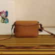 Imitazione Borsa Replica 1:1 a tracolla piccola Prada Flap Granata Marrone