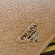 Imitazione Borsa Replica 1:1 a tracolla piccola Prada Flap Granata Marrone