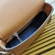 Imitazione Borsa Replica 1:1 a tracolla piccola Prada Flap Granata Marrone