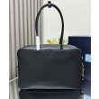 Imitazione Borsa grande Prada Re-Nylon con manico superiore e lucchetto 1BB131 Nero