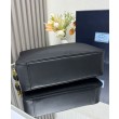 Imitazione Borsa grande Prada Re-Nylon con manico superiore e lucchetto 1BB131 Nero